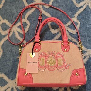 Juicy Couture Exclusive Juicy Lovers Club Bowler Handbag In Pink Diamond